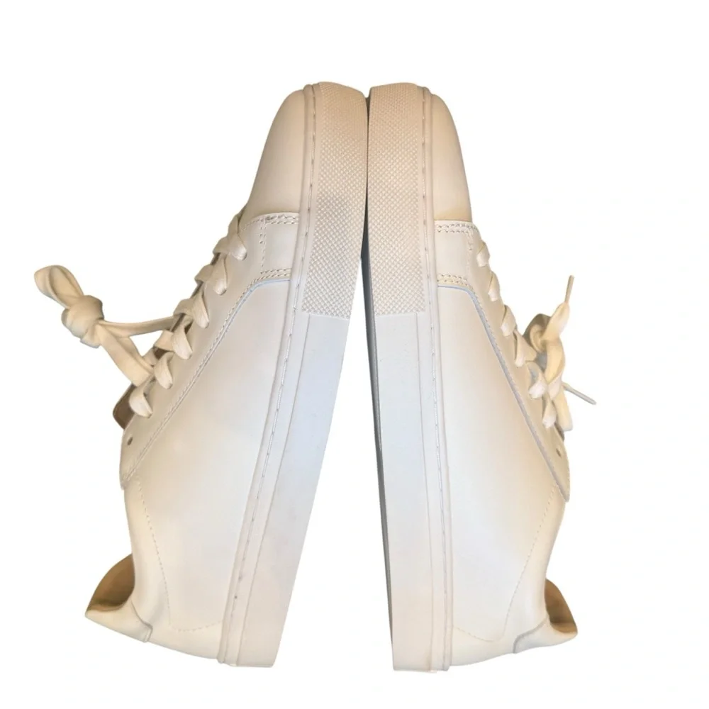 Quince Leather Everyday Sneakers White Lace Up Sz 10.5 - Picture 4 of 6